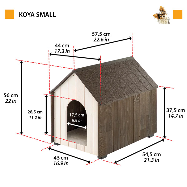 Ferplast - Cuccia in Legno di Pino Nordico Koya Shop on line Cani