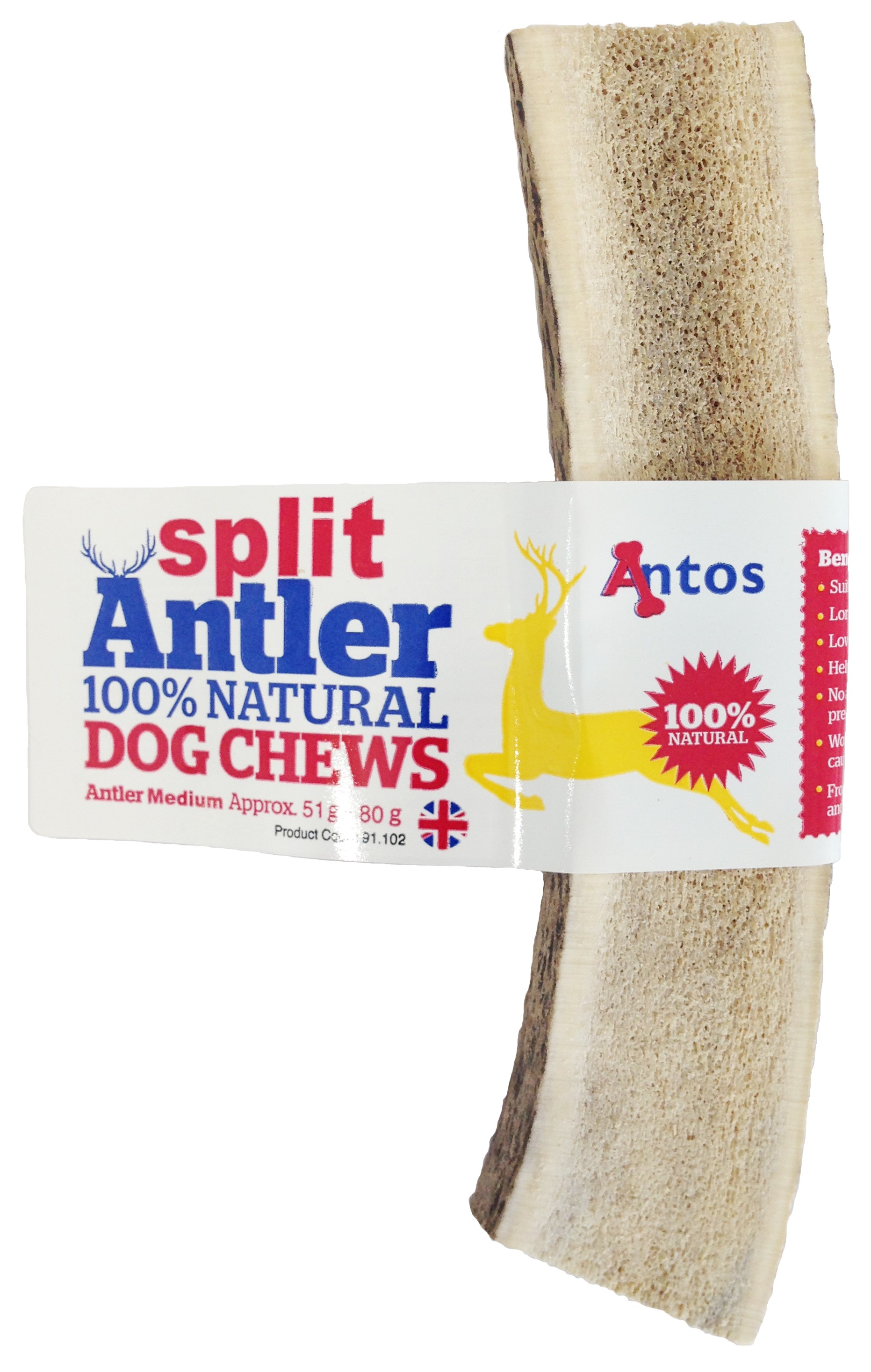 Antos - Antler Split Corna di Cervo 100% Naturale Shop on line Cani