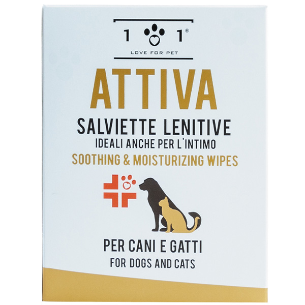 Linea 101 - Salviette Lenitive Idratanti per Cani e Gatti Shop on line Cani