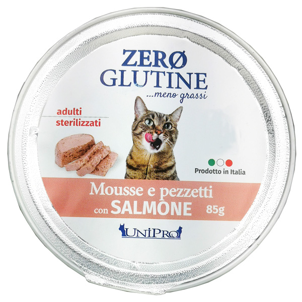 Unipro - Unipro Cat Zero Glutine 85 Gr Salmone Shop on line Gatti