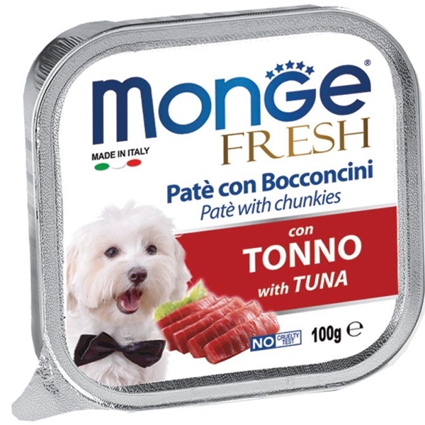 Monge - Fresh Paté e Bocconcini con Tonno Shop on line Cani