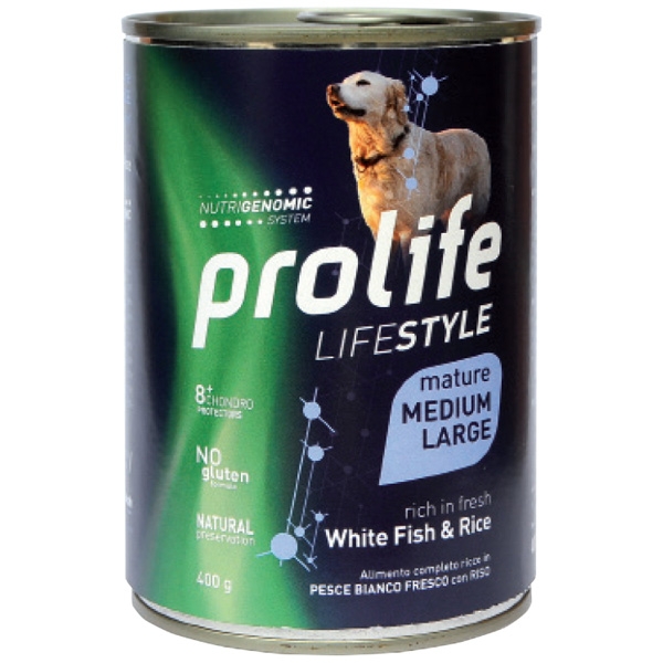 Prolife Lifestyle Mature Hundefutter – Mit Fisch & Reis, 12 Kg Sack