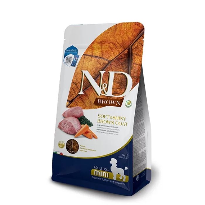 Farmina - Brown Dog Adut Min Agnello, carote e Spirulina
